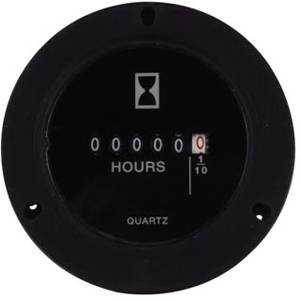 EATON 6-T-3H-508RPM-406 Hour Model Time Meter, 6 Digits, Round LCD Display
