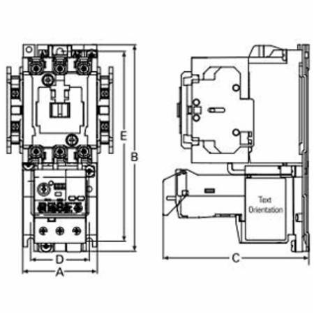 EATON AN19GN0A5E045 Freedom Full Voltage Open NEMA Starter With C440 EOLR Standard Feature Set, SEL Reset, SEL Class (10a, 10, 20, 30), 110/120 VAC V Coil, Non-Reversing Action, 3 Poles, NEMA 2 Enclosure