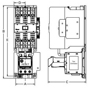 EATON AN19KN0A5E100 Freedom Full Voltage Open NEMA Starter With C440 EOLR Standard Feature Set, SEL Reset, SEL Class (10a, 10, 20, 30), 110/120 VAC V Coil, Non-Reversing Action, 3 Poles, NEMA 3 Enclosure