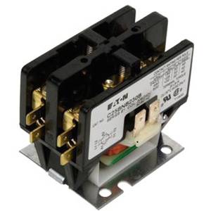 EATON C25BNB230B Non-Reversing Definite Purpose Control Contactor, 208 to 240 VAC V Coil, 30 A Inductive, 40 A Resistive, 2 Poles
