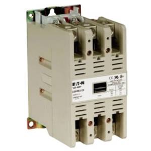 EATON C25HNE3120T Non-Reversing Definite Purpose Contactor, 24 VAC at 50/60 Hz V Coil, 120 A Inductive, 140 A Resistive, 3 Poles
