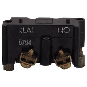 EATON E30KLA1 Multi-Function Square Standard Contact Block, 30.5 mm, 1NO Contact, 10 A at 600 VAC/250 VDC Contact, Silver Contact, Gray