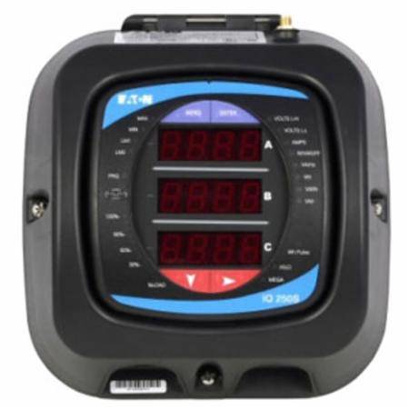 EATON IQ250SA6512 Electronic Self-Enclosed Energy Plus Meter, 90 to 400 VAC/VDC, 5 A, LED Display, Modbus RTU RS485/TCP RJ45/802.11b WiFi Communication