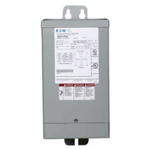 EATON S20N11P02P Type EP Dry Encapsulated Distribution Transformer, 240/480 VAC Primary, 120/240 VAC Secondary, 2 kVA Power Rating, 60 Hz, 1 ph Phase