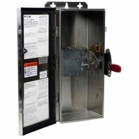 EATON WFDN225 C Series Dustproof Circuit Breaker Enclosure, 25.66 in L x 8.84 in W x 9.31 in H, NEMA 4/4X/5, Stainless Steel