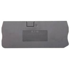 EATON XBACPT25D22 End Cover, For Use With XBPT25D22 and XBPT25D22PE Terminal Block, Gray