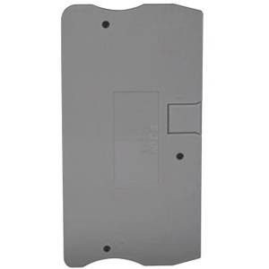 EATON XBACPT6 End Cover, For Use With XB Series XBPT6/XBPT6PE Spring Cage Connection Single Level Through-Feed Terminal/Ground Block, Gray