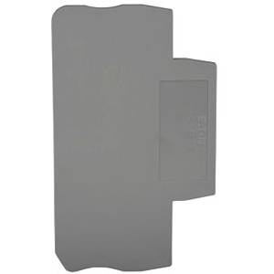EATON XBACPTT25 End Cover, For Use With XB Series XBPTT25/XBPTT25PE Spring Cage Connection Double Level Block, Gray