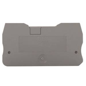 EATON XBACQT15 End Cover, For Use With XB Series XBQT15/XBQT15PE IDC Single Level Terminal/Ground Block, Gray