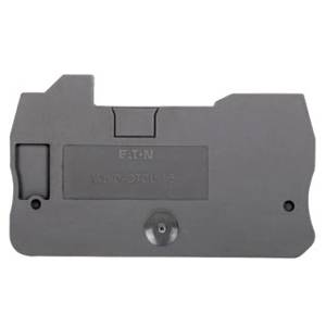 EATON XBACQU15 End Cover, For Use With XB Series XBQU15/XBQU15PE IDC Hybrid Terminal/Ground Block, Gray