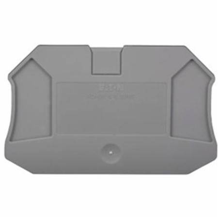 EATON XBACUT4D22 Terminal Block End Cover, For Use With XBUT25D22, XBUT4D22, XBUT25D22PE and XBUT4D22PE Terminal Block, Gray