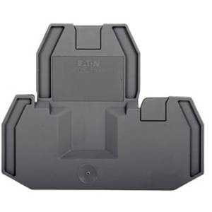 EATON XBACUTT4 1-Tier Feed-Through Terminal Block End Cover, For Use With XBUTT4 and XBUTT4PE Terminal Block, Polyamide, Gray
