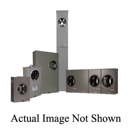 EATON 1006388E 3-Wire Unmetered Meter Socket, 600 VAC, 200 A, 1 Phase