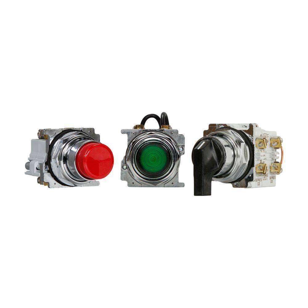 EATON 10250t397lrd24-1-pop 10250T Pushbotton, 1NO-1NC Contact
