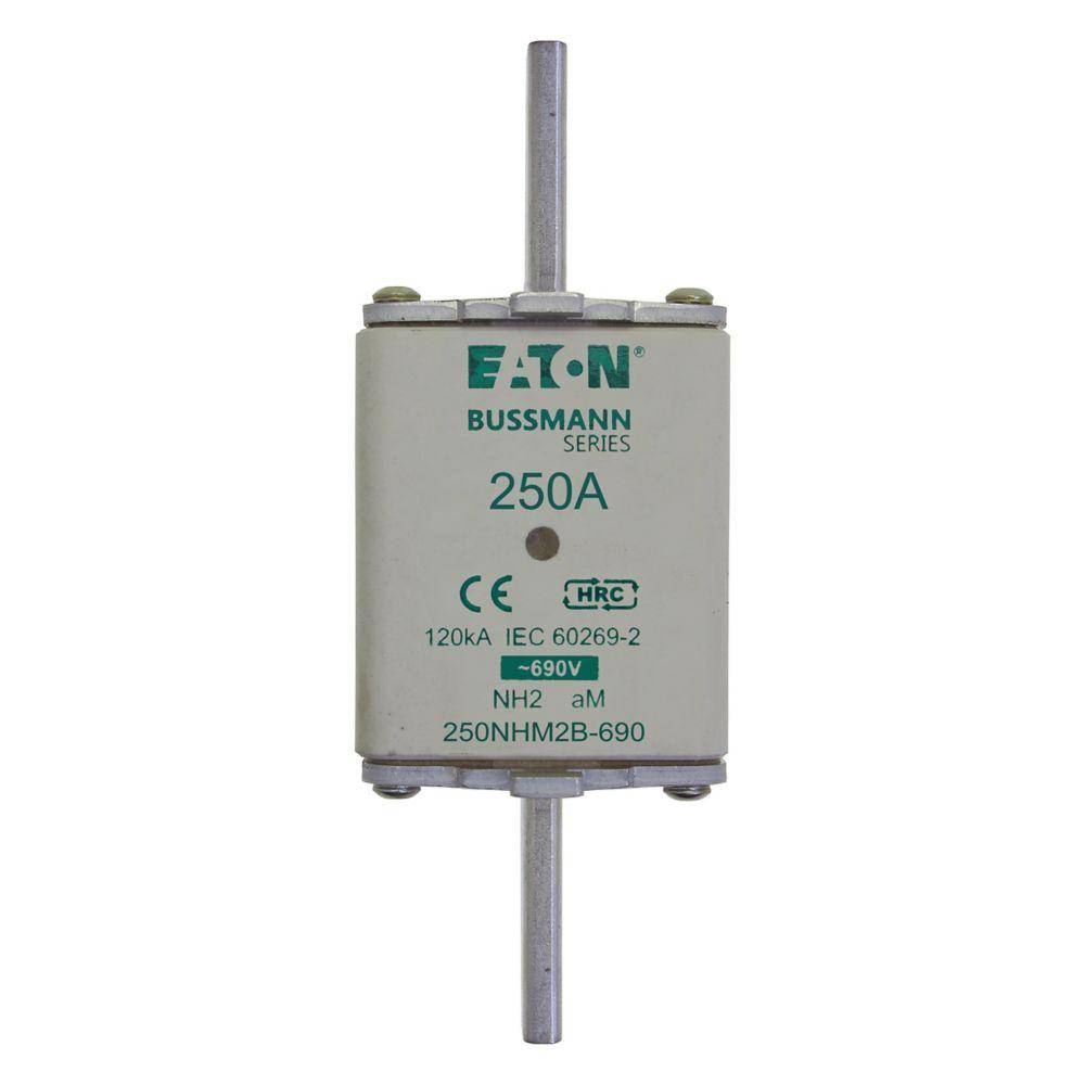 EATON 250nhm2b-690 Low Voltage Fuse, 690 V, 250 A, For Use With SD2-D Single Pole NH Fuse Base, Ceramic
