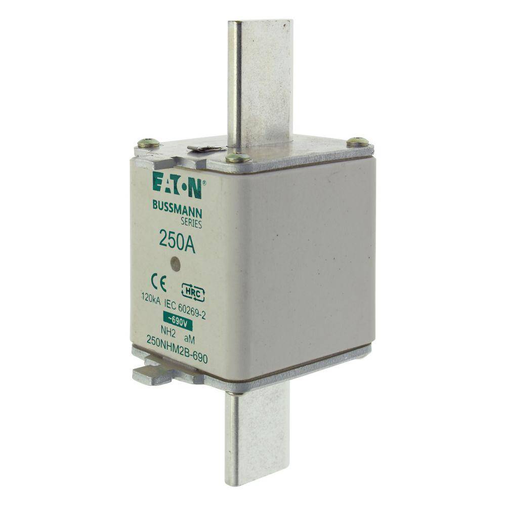 EATON 250nhm2b-690 Low Voltage Fuse, 690 V, 250 A, For Use With SD2-D Single Pole NH Fuse Base, Ceramic