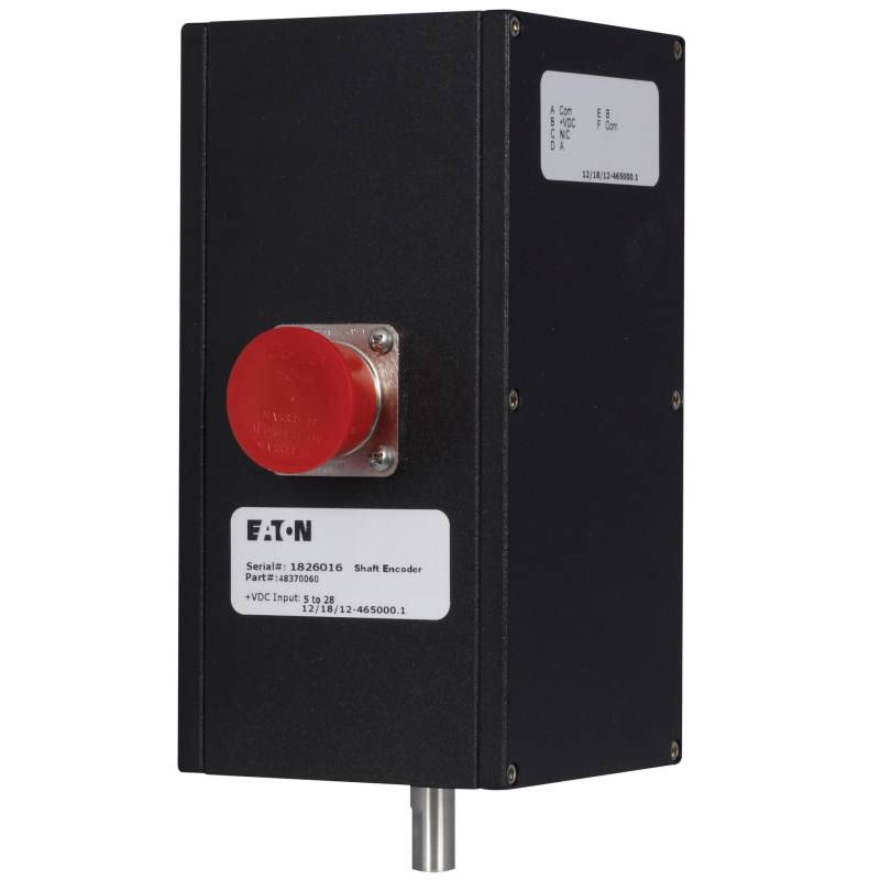 EATON 48371100 Heavy Duty Quadrature Shaft Encoder, For Use With PLCs and Counter, 5 to 28 VDC, 80 mA, 100 Pulses/Revolution