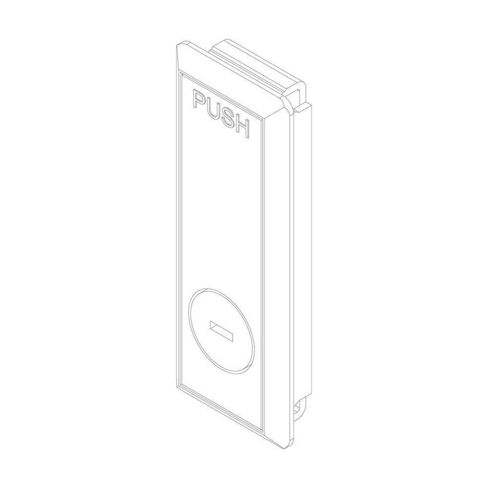 EATON 5155C81G05 Non-locking Trim Lock, 3.656 in L x 1.375 in W x 0.578 in H