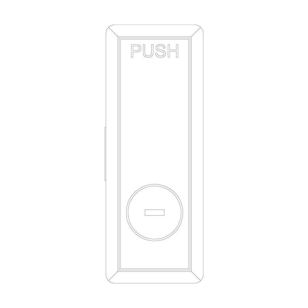 EATON 5155C81G05 Non-locking Trim Lock, 3.656 in L x 1.375 in W x 0.578 in H