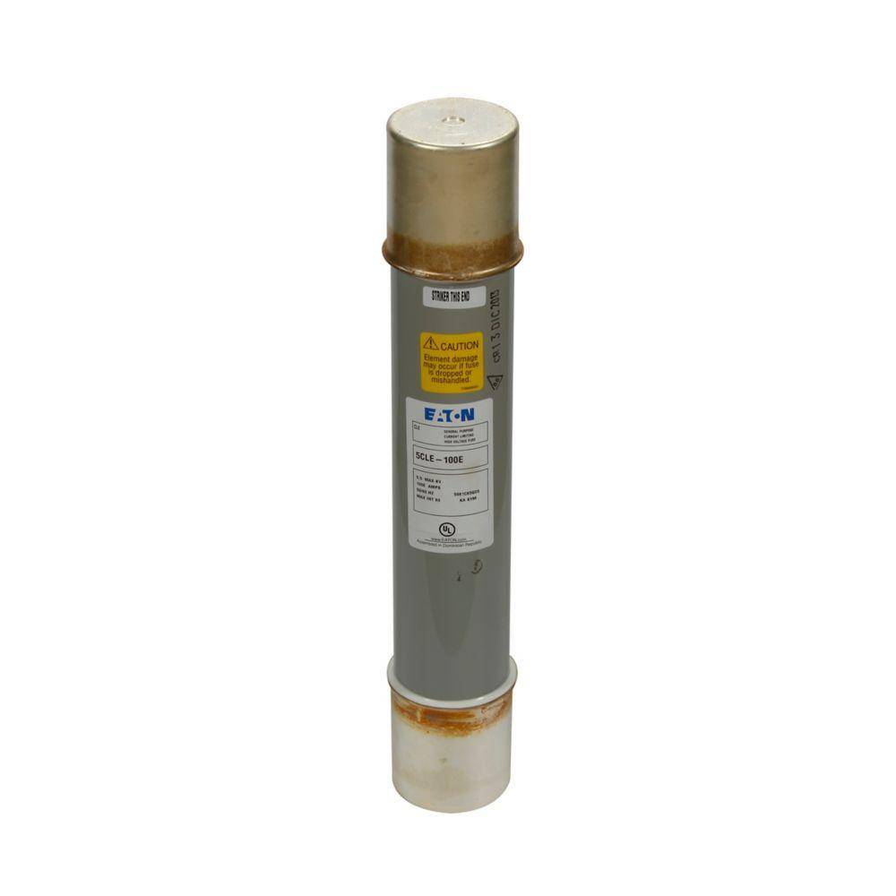 EATON Bussmann 5CLE-100E CLE Helix Medium Voltage Single Barrel Current-Limiting Fuse, 100 A, 5.5 kV, 63 kA Interrupt, Class E