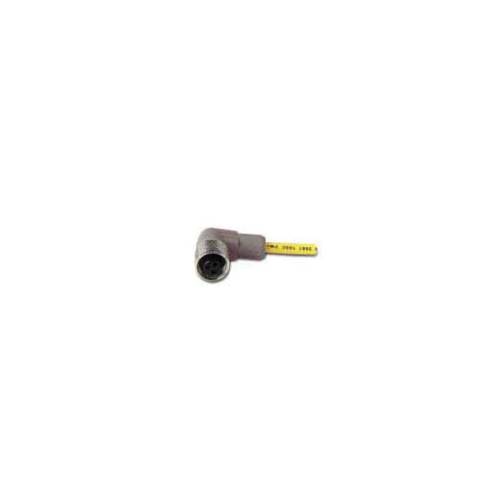 EATON CSAR3F3CY2210 Global Plus 3-Wire Standard Single End Cable Connector, 1/2-20 UNF-2B 4-Pin Micro-Style Female Connector, 10 m L Cable, 3 Poles, Dual Keyway