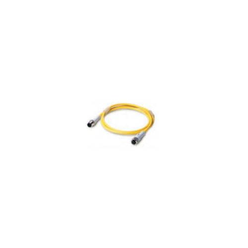 EATON CSDS5A5CY2201-D Global Plus 5-Wire Double End Standard Connector Cable, M12x1 5-Pin Micro-Style Straight Female x Micro-Style Straight Male Connector, 1 m L Cable, 5 Poles, Single Keyway