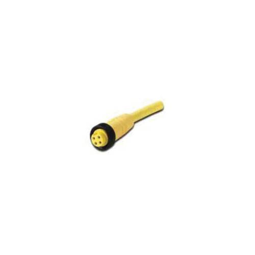 EATON CSMS4A4CY1604 Global Plus 4-Wire Standard Single End Connector Cable, 7/8-16 UN-2B 4-Pin Mini-Style Straight Female Connector, 4 m L Cable, 4 Poles, Single Keyway