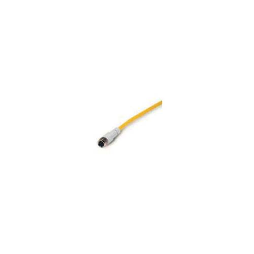 EATON CSNS4A4CY2405 Global Plus 4-Wire Standard Single End Cable Connector, M8x1 4-Pin Nano Style Straight Female Connector, 5 m L Cable, 4 Poles, Single Keyway