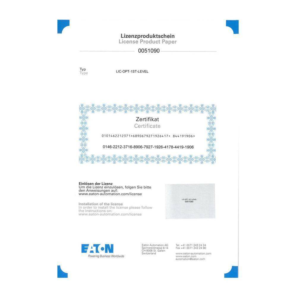 EATON LIC-OS-EXP-S Industrial License