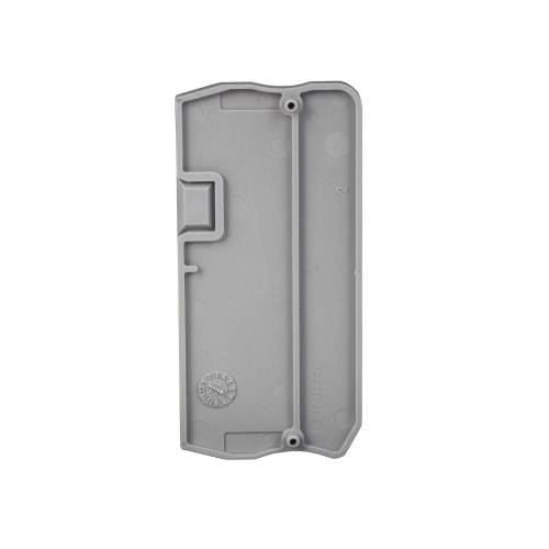 EATON XBACPT25D12 End Cover, For Use With XB Series XBPT25D12/XBPT25D12PE/XBPT25MT Spring Cage Connection Terminal/Ground Block, Gray