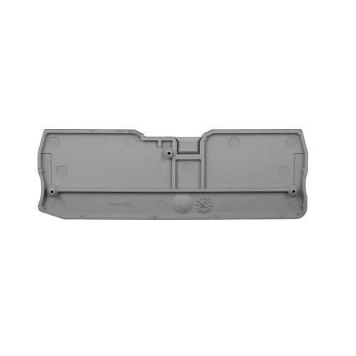 EATON XBACQT15D22 End Cover, For Use With XB Series XBQT15D22/XBQT15D22PE IDC Multi-Conductor Terminal/Ground Block, Gray