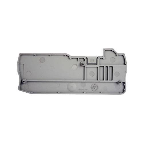 EATON XBACQU25 End Cover, For Use With XB Series XBQU25/XBQU25PE IDC Hybrid Terminal/Ground Block, Gray