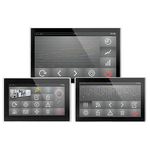 EATON XV-313-10-C00-A00-1C PCT Multi-Touch Operator Interface, 24 VDC, 0.75 A, 10.1 in LED Display, Single Ethernet 10/100, RS-232, RS-485, CAN, USB Host, USB Device