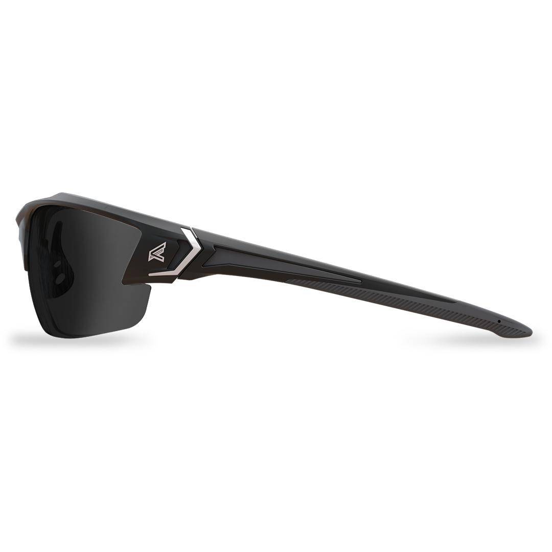 EDGE® TSDK216-G2 Khor G2 Polarized Safety Glasses, Anti-Scratch, Smoke Lens, Half Framed/Wraparound Frame, Black, Nylon Frame, Polycarbonate Lens, CSA Z94.3-15, ANSI/ISEA Z87.1+2015, MCEPS GL-PD 10-12