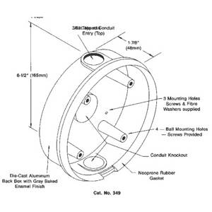 United Technologies Corporation 349 Adaptabel® Vibrating Bell Back Box