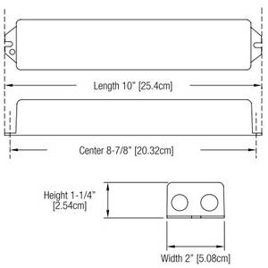 120/277 VAC, 500 Lumen, Thomas & Betts Corporation FPDL32 Emergency Lighting Ballast, 1 Straight Lamp, T5, T12