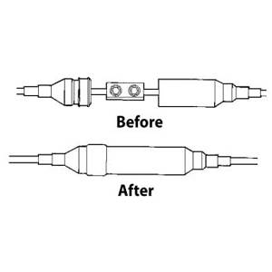 600V, 14 to 8 AWG, Engineered Products Company 10703 Self-Sealing Cable Splice Kit