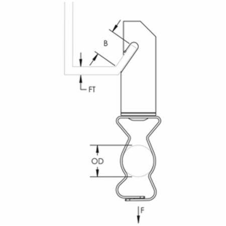 1/2 to 3/4" EMT Pentair 123812M CADDY® Conduit to Z-Purlin Clip
