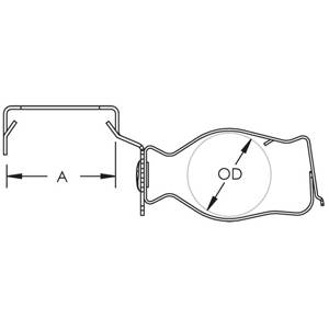 1/2 to 3/4" EMT Pentair 812MF CADDY® Conduit to Stud Support