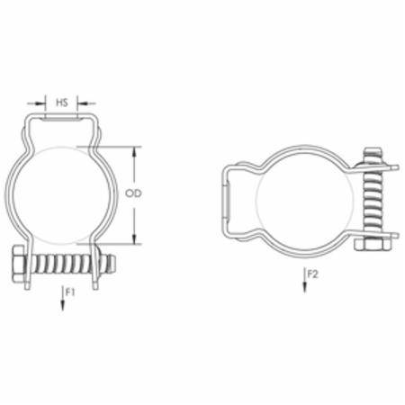1/2" Rigid/EMT Pentair CD0B CADDY® Conduit/Pipe Clamp