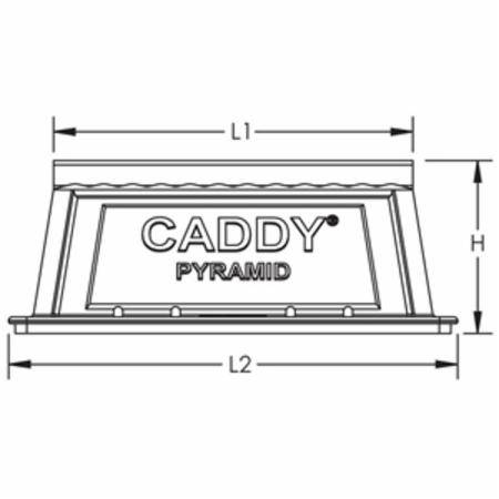 10" x 8" x 4.8" Pentair PSF10C CADDY® Rooftop System Fixed Strut Support