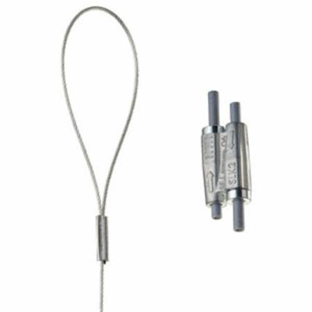 1.5 MM x 3.3' Wire Rope, nVent (Erico) SLK15L1LP CADDY® Speed Link Support System, 44 Lb