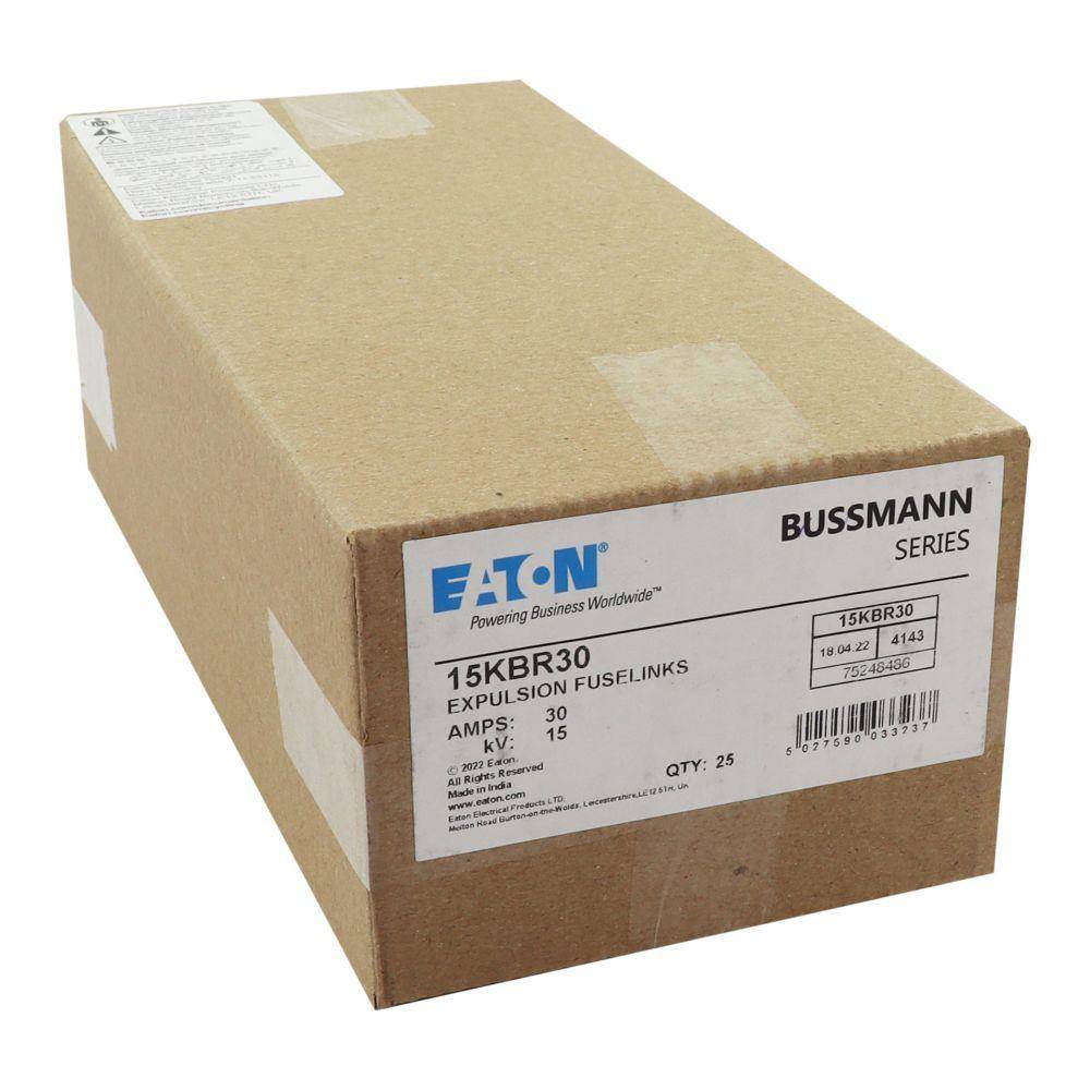 EATON 15KBR30 Medium Voltage Expulsion Fuse, 15 kV, 30 A