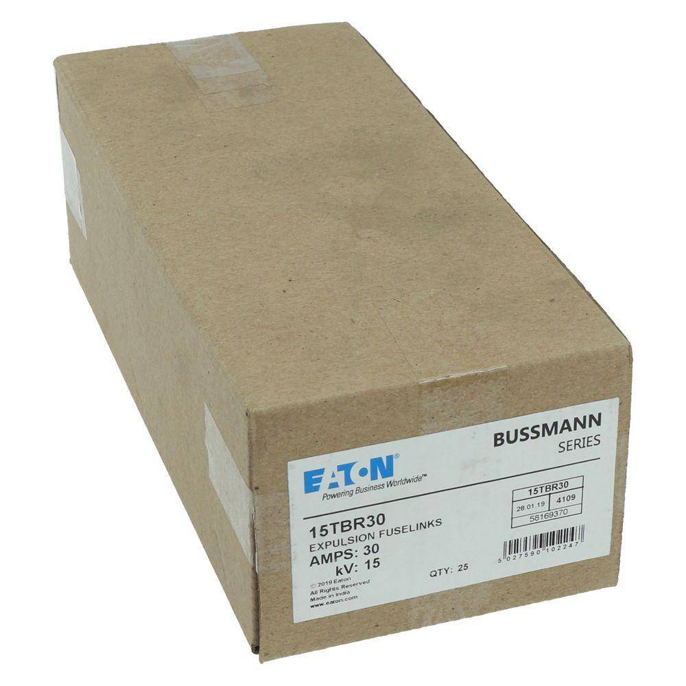 Bussmann 15TBR30 Fuse Link, 15 kV, 30 A, For Use With Non-Indicating Fuses
