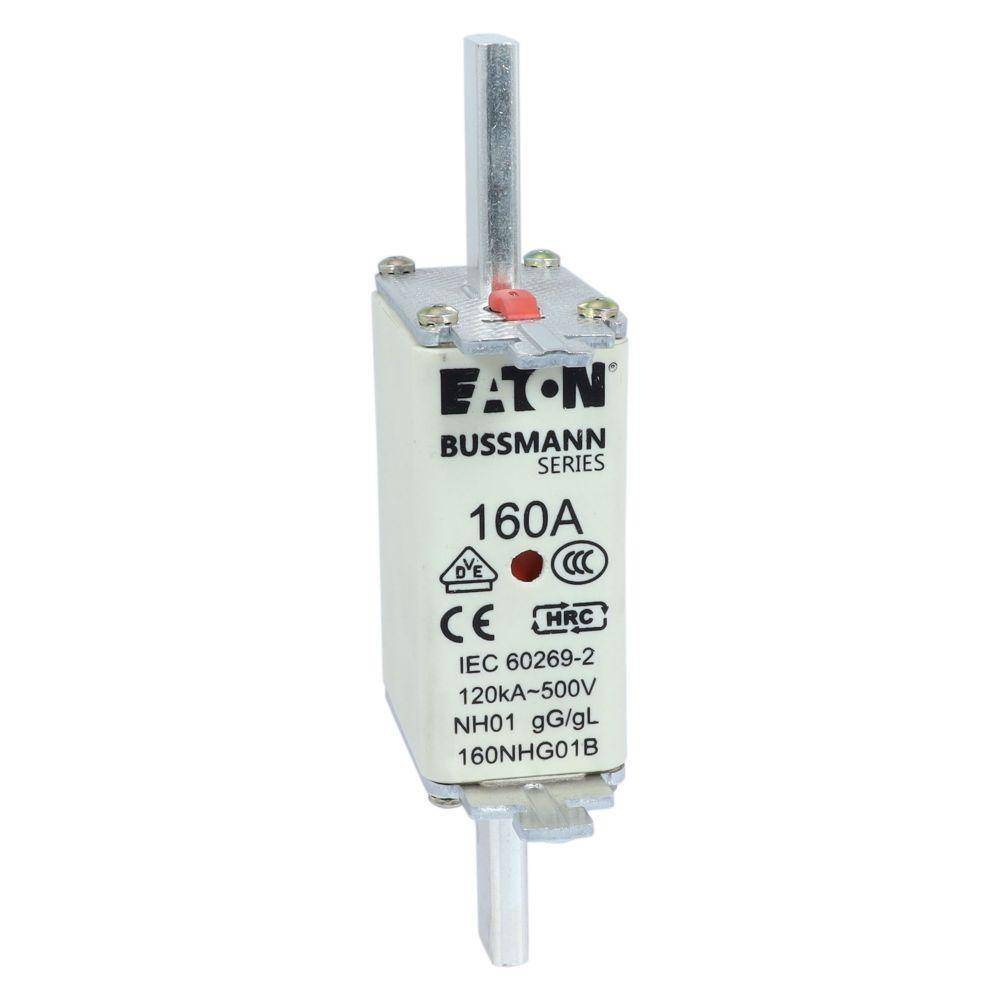 Edison Bussmann 160NHG01B NH Fuse Link, 500 VAC, 160 A, For Use With Class C gG/gL Fuse, Ceramic