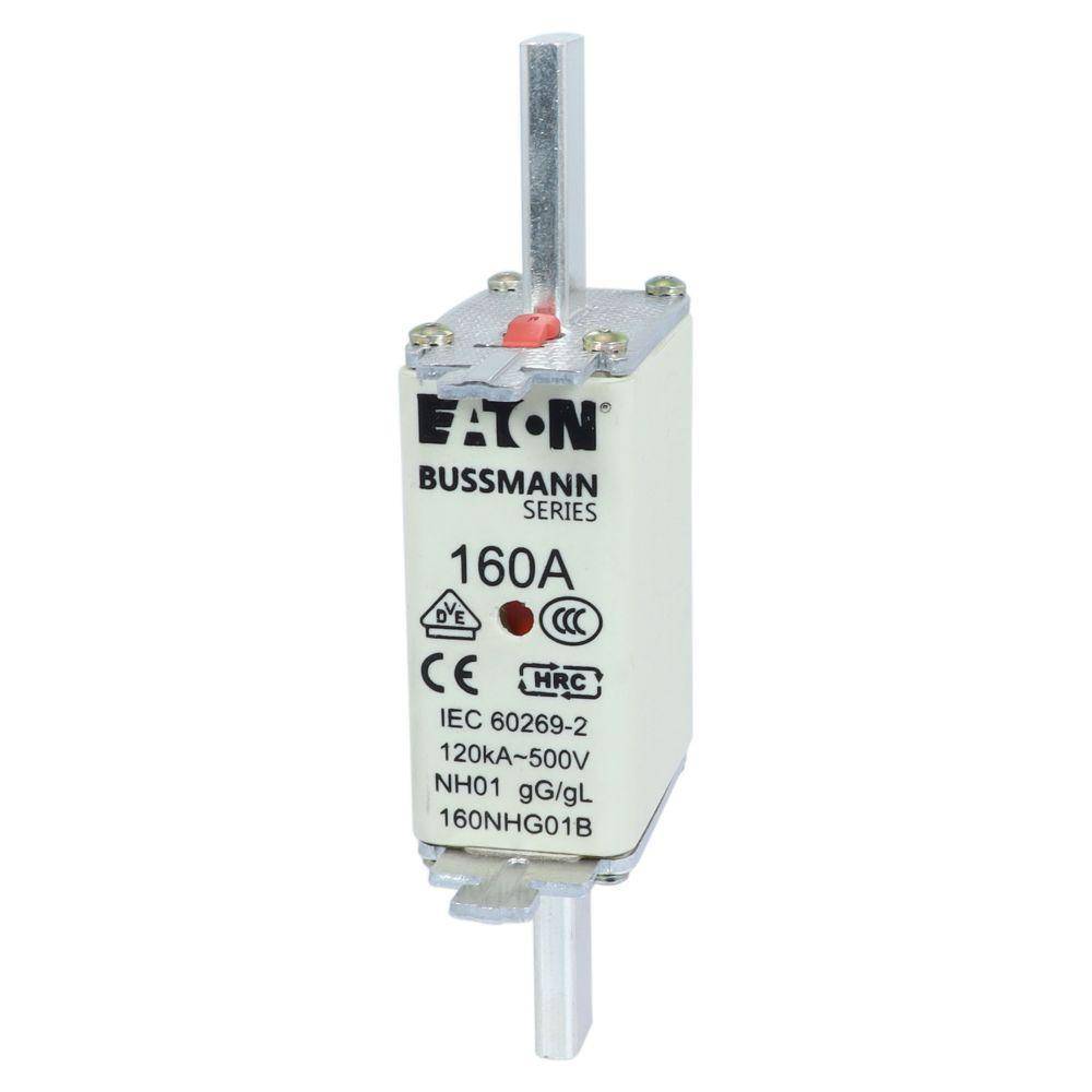 Edison Bussmann 160NHG01B NH Fuse Link, 500 VAC, 160 A, For Use With Class C gG/gL Fuse, Ceramic