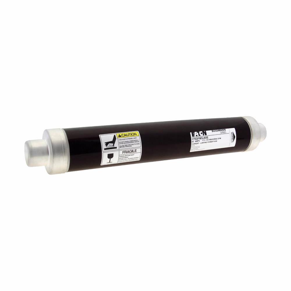 EATON 175GFMSJ65E Bussmann High Voltage Fuse, 17.5 kV, 65 A, For Use With 600 A Square D HVLCC and HVL switches