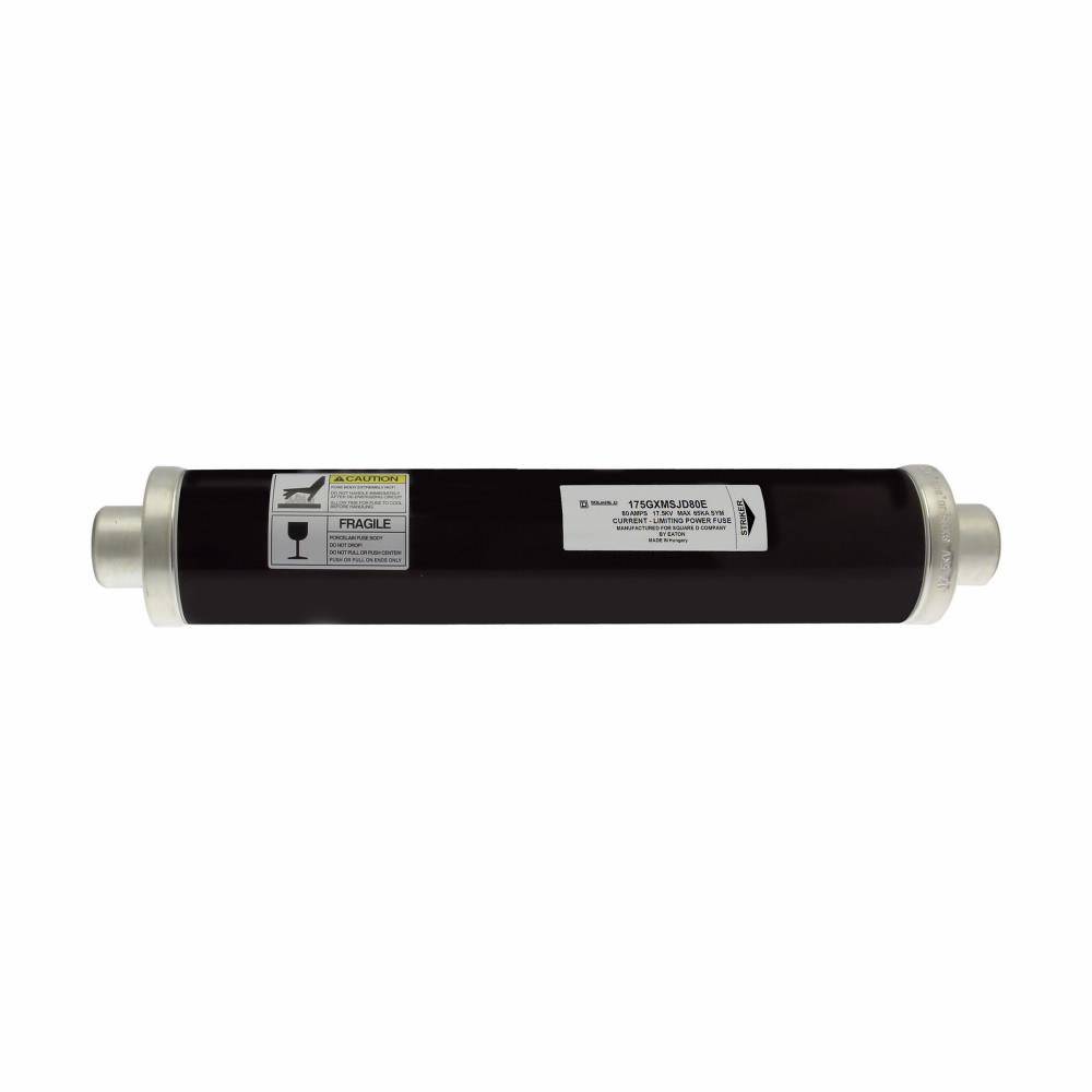 EATON 175GXMSJ100E Bussmann High Voltage Fuse, 17.5 kV, 100 A, For Use With 600 A Square D HVLCC and HVL switches