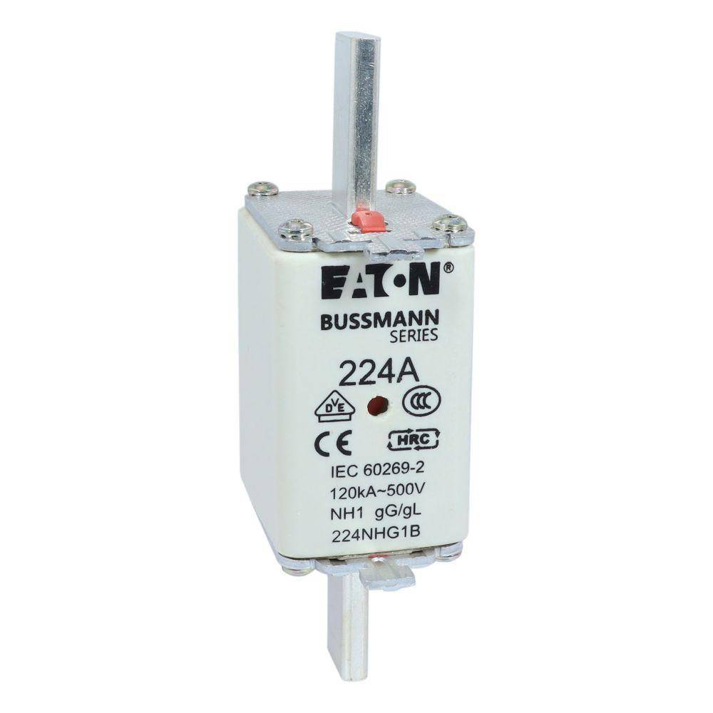 Edison Bussmann 224NHG1B NH Fuse Link, 500 VAC, 224 A, For Use With Class C gG/gL Fuse, Ceramic