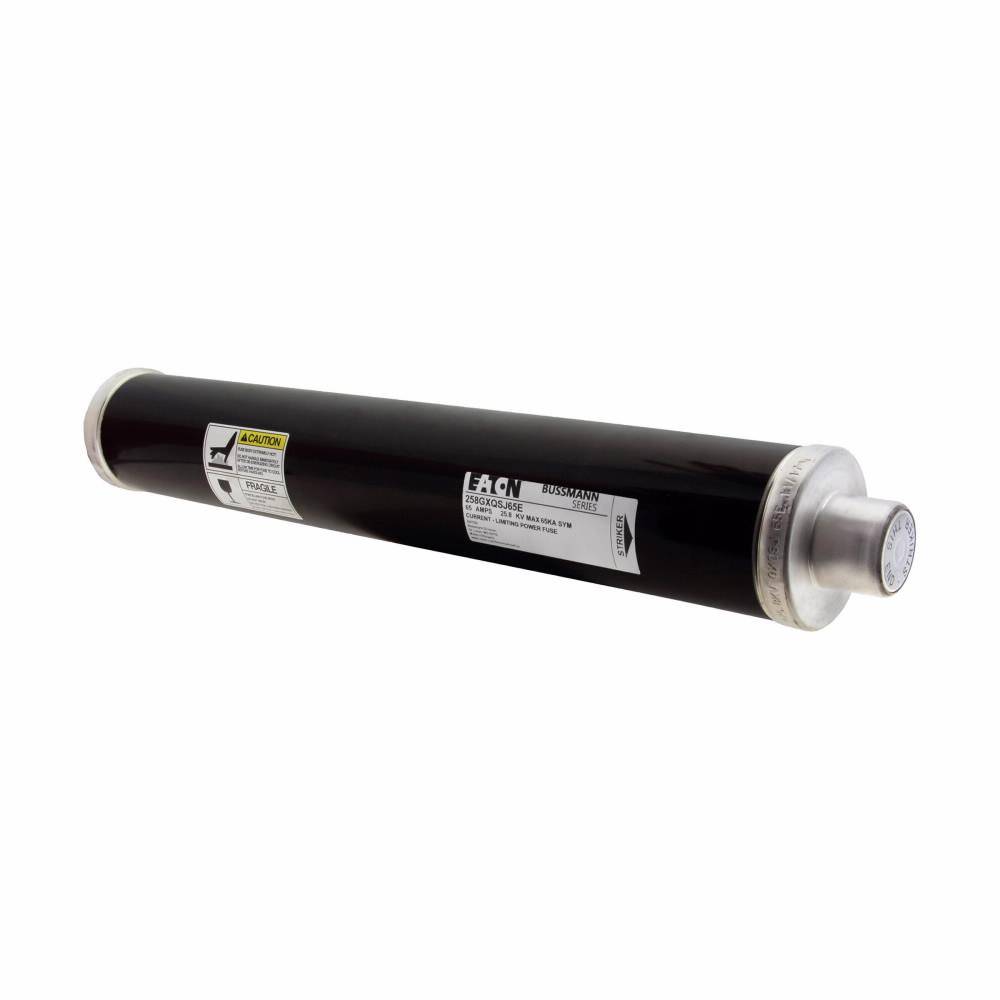 EATON 258GXQSJ65E Bussmann High Voltage Fuse, 25.8 kV, 65 A, For Use With 600 A Square D HVLCC and HVL switches